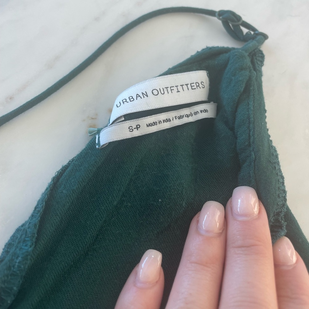 urban outfitters forest green babydoll dress - Picture 4 of 4